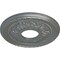 Ekena Millwork Palmetto Ceiling Medallion (Fits Canopies up to 4 7/8"), 12 1/8"OD x 3 1/2"ID x 1"P, Platinum CM12PMPLS - alternate 3